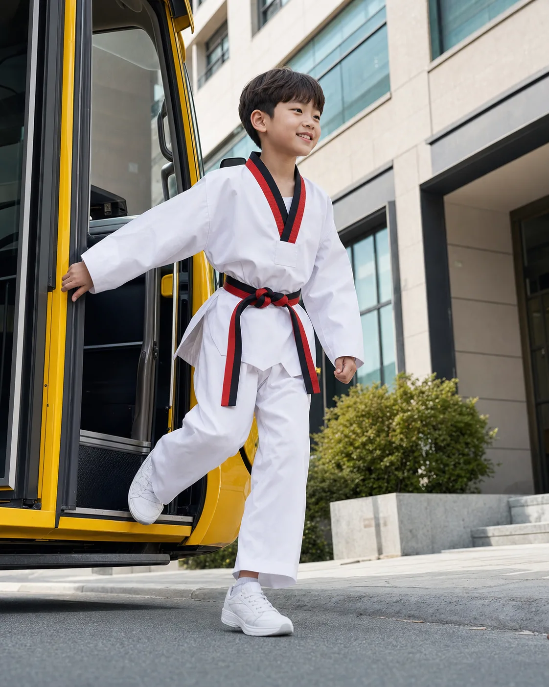 차량 탑승부터 도장 도착까지